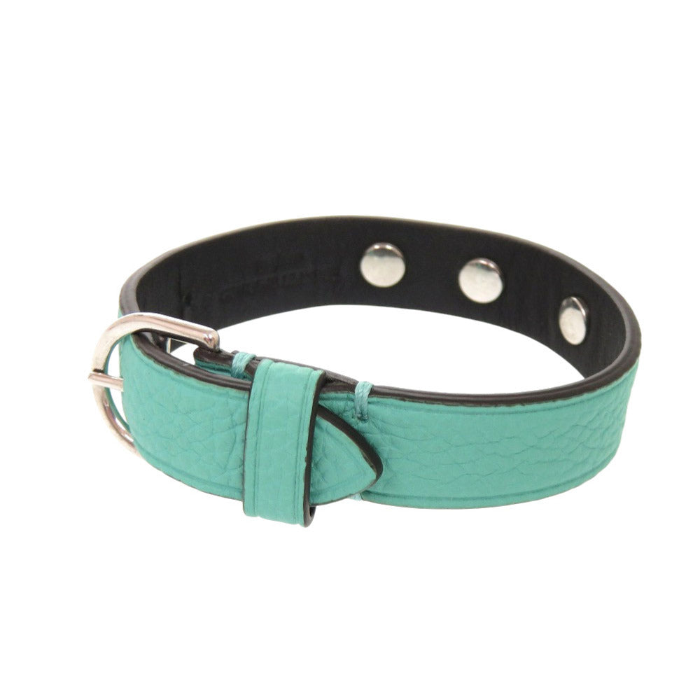 新品同様 ティファニー リターントゥティファニー ロゴ レザー ブルー ブレスレット アクセサリー 0943 【中古】 TIFFANY&Co.