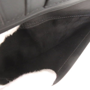 新品同様 フェンディ モンスター レザー ブラック 長財布 黒 0947【中古】FENDI