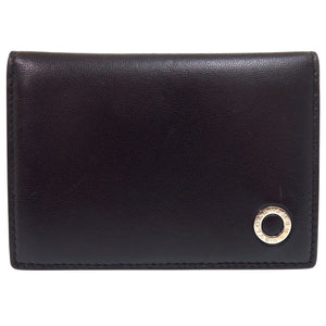美品 ブルガリ アンブッシュコラボ 65414109 レザー ブラック カードケース 黒 0949【中古】BVLGARI メンズ