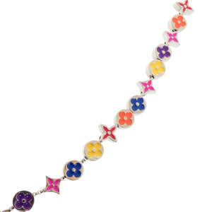 美品 ルイ ヴィトン コリエ モノグラムパーティ M01761 メタル マルチカラー ネックレス LV 0953【中古】LOUIS VUITTON