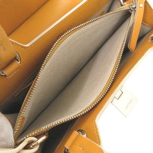 ジミーチュウ スウェード イエロー 2way ハンドバッグ ショルダーバッグ 0958【中古】JIMMY CHOO