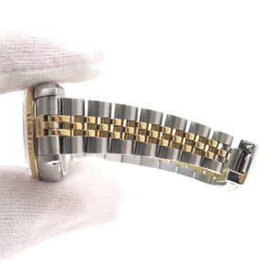 美品 ロレックス デイトジャスト コンピューター 69173 自動巻き 腕時計 YG/SS ブルー 青文字盤 0971【中古】ROLEX レディース