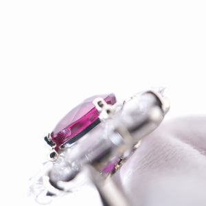 美品 ルビー2.20ct ダイヤ2.43ct Pt900 リング GIA鑑別書 指輪 タイ産 プラチナ ダイヤモンド 12号 レッド 0972【中古】 レディース