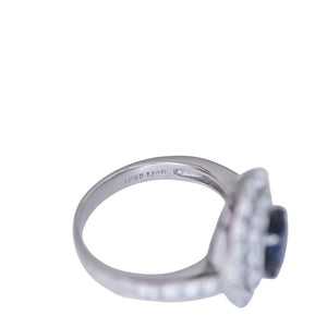 美品 サファイア1.148ct ダイヤ1.635ct Pt950 リング 指輪 プラチナ/サファイア/ダイヤモンド 12号 ブルー 0973【中古】レディース