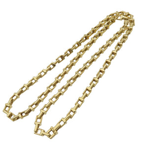 美品 ティファニー K18YG Tナロー チェーン ネックレス 750 イエローゴールド ジュエリー 0977【中古】TIFFANY&Co. メンズ レディース 男女兼用