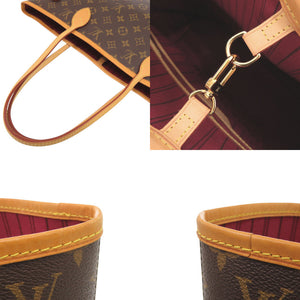 美品 ルイ ヴィトン ネヴァーフルMM ポーチ付 モノグラム フューシャ M41178 トートバッグ LV 1008【中古】LOUIS VUITTON