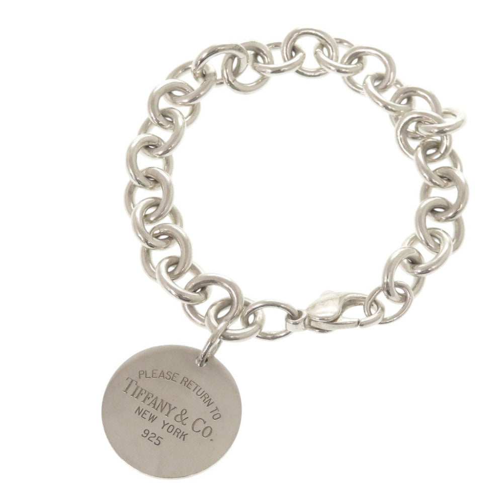 美品 ティファニー リターントゥティファニー ラウンドタグ シルバー925 ブレスレット シルバー 1030【中古】TIFFANY&Co.
