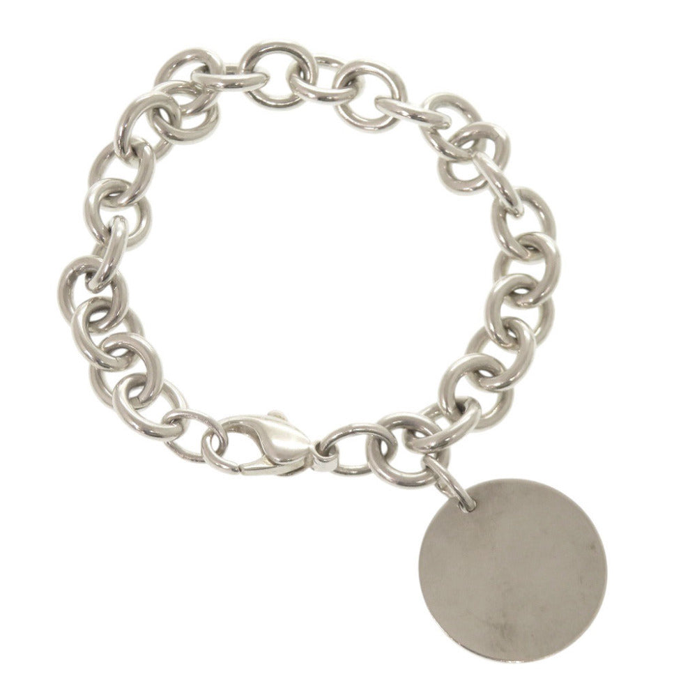 美品 ティファニー リターントゥティファニー ラウンドタグ シルバー925 ブレスレット シルバー 1030【中古】TIFFANY&Co.