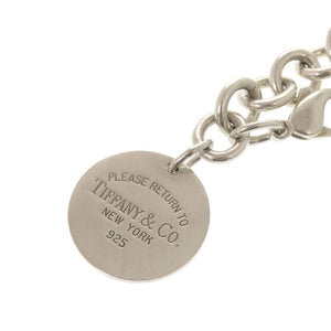 美品 ティファニー リターントゥティファニー ラウンドタグ シルバー925 ブレスレット シルバー 1030【中古】TIFFANY&Co.