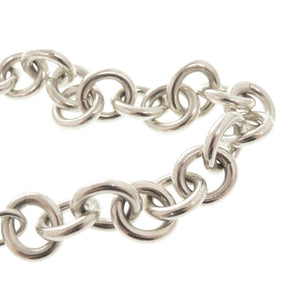 美品 ティファニー リターントゥティファニー ラウンドタグ シルバー925 ブレスレット シルバー 1030【中古】TIFFANY&Co.