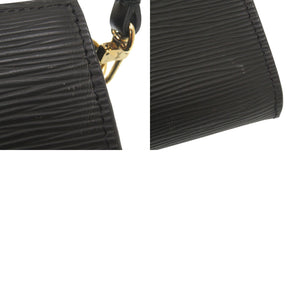 美品 ルイ ヴィトン ポシェット アクセソワール エピ M52942 ノワール ポーチ LV 1038【中古】LOUIS VUITTON