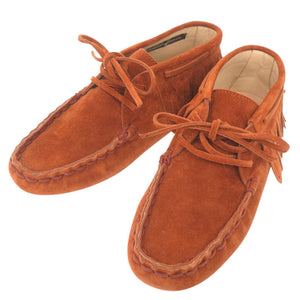新品同様 トッズ GOMMINI POLACCO FRANGIA ゴンミーニ フリンジ サイズ35(22cm) スエード ブラウン モカシン 靴 1054【中古】TOD’S