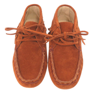 新品同様 トッズ GOMMINI POLACCO FRANGIA ゴンミーニ フリンジ サイズ35(22cm) スエード ブラウン モカシン 靴 1054【中古】TOD’S