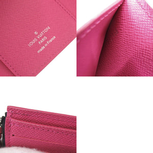 美品 ルイ ヴィトン ポルトフォイユ ヴィクトリーヌ エピ M62980 ブラック ピンク 三つ折り財布 LV 1097【中古】LOUIS VUITTON