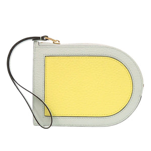 未使用 デルボー パン D マルチファンクション AB0672AQY0BNLDO レザー グリーン イエロー コインケース 1114【中古】DELVAUX
