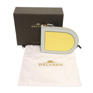 未使用 デルボー パン D マルチファンクション AB0672AQY0BNLDO レザー グリーン イエロー コインケース 1114【中古】DELVAUX