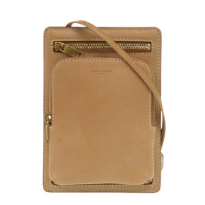 サンローランパリ 729953 レザー ベージュ ショルダーバッグ 1119【中古】SAINT LAURENT PARIS