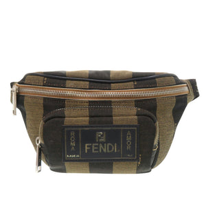 フェンディ ペカン 7VA466 キャンバス ブラウン ボディバッグ ウエストバッグ 1131【中古】FENDI