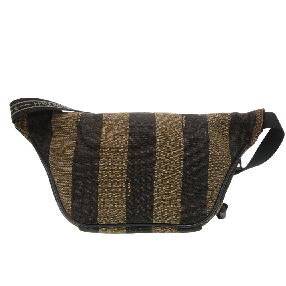 フェンディ ペカン 7VA466 キャンバス ブラウン ボディバッグ ウエストバッグ 1131【中古】FENDI