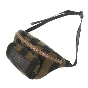 フェンディ ペカン 7VA466 キャンバス ブラウン ボディバッグ ウエストバッグ 1131【中古】FENDI