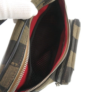 フェンディ ペカン 7VA466 キャンバス ブラウン ボディバッグ ウエストバッグ 1131【中古】FENDI