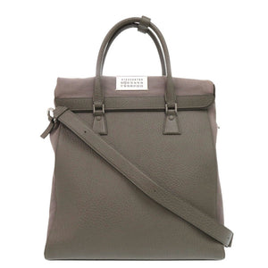 美品 メゾン マルジェラ 3way SB1WA0004 レザー グレー ショルダーバッグ バックパック トートバッグ 1198【中古】Maison Margiela