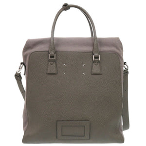 美品 メゾン マルジェラ 3way SB1WA0004 レザー グレー ショルダーバッグ バックパック トートバッグ 1198【中古】Maison Margiela