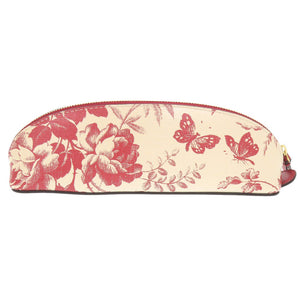 未使用 グッチ ハーバリウム 花柄 662130 レザー アイボリー レッド ペンケース 1224【中古】GUCCI