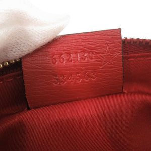 未使用 グッチ ハーバリウム 花柄 662130 レザー アイボリー レッド ペンケース 1224【中古】GUCCI