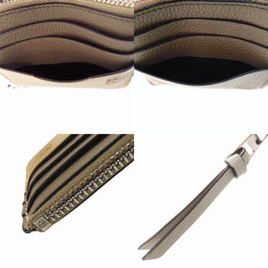 美品 ロエベ アナグラム スクエア キーフック付き C821B35X01 カーフ カーキ コインケース 財布 1227【中古】LOEWE