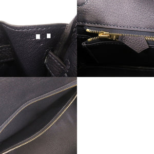 未使用品 エルメス バーキン25 トゴ キャバン ゴールド金具 W刻印 ハンドバッグ 1240【中古】HERMES