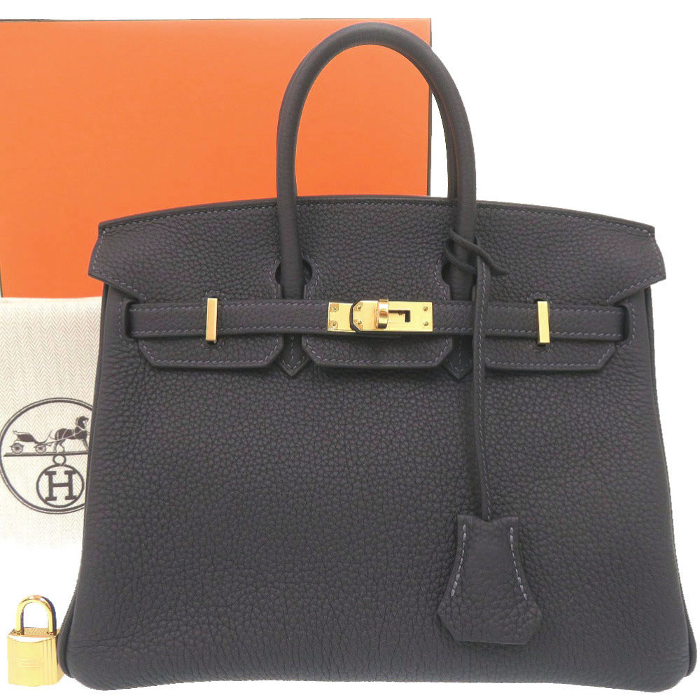 未使用品 エルメス バーキン25 トゴ キャバン ゴールド金具 W刻印 ハンドバッグ 1240【中古】HERMES