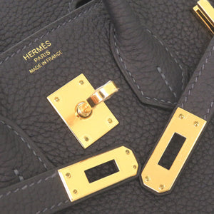 未使用品 エルメス バーキン25 トゴ キャバン ゴールド金具 W刻印 ハンドバッグ 1240【中古】HERMES