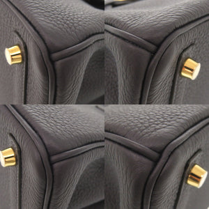 未使用品 エルメス バーキン25 トゴ キャバン ゴールド金具 W刻印 ハンドバッグ 1240【中古】HERMES