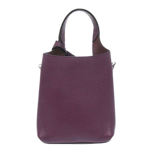 美品 トッズ Tタイムレス マイクロ XBWAPAT9000QRI レザー パープル 2way ハンドバッグ ショルダーバッグ 1257【中古】TOD’S