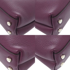 美品 トッズ Tタイムレス マイクロ XBWAPAT9000QRI レザー パープル 2way ハンドバッグ ショルダーバッグ 1257【中古】TOD’S