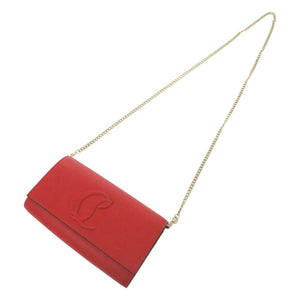 新品同様 クリスチャンルブタン BY MY SIDE バイマイサイド レザー レッド チェーンウォレット ショルダーバッグ 赤 1295【中古】Christian Louboutin