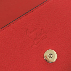 新品同様 クリスチャンルブタン BY MY SIDE バイマイサイド レザー レッド チェーンウォレット ショルダーバッグ 赤 1295【中古】Christian Louboutin