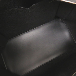 美品 ヴァレクストラ ラージ レザー フェルト ブラック トートバッグ 黒 1345【中古】Valextra