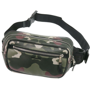 美品 バーバリー 迷彩 PVC グリーン ウエストバッグ ボディバッグ 緑 1370【中古】BURBERRY メンズ