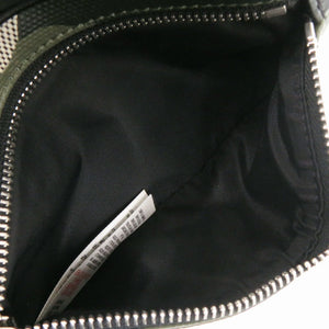 美品 バーバリー 迷彩 PVC グリーン ウエストバッグ ボディバッグ 緑 1370【中古】BURBERRY メンズ