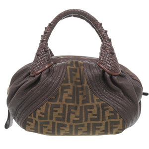 美品 フェンディ ミニ スパイバッグ レザー ブラウン ハンドバッグ 茶 1440【中古】FENDI