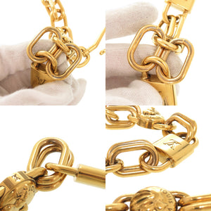 美品 ルイ ヴィトン アニマル チェーンベルト M03173 メタル ゴールド バッグチャーム LV 1481【中古】LOUIS VUITTON