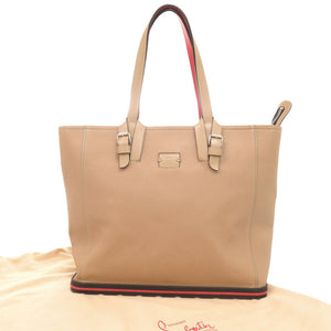 美品 クリスチャンルブタン KABIKER カバイカー レザー ベージュ トートバッグ 1484【中古】Christian Louboutin