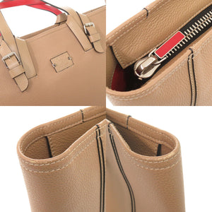美品 クリスチャンルブタン KABIKER カバイカー レザー ベージュ トートバッグ 1484【中古】Christian Louboutin