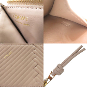 新品同様 ロエベ ノット フラグメントケース CEM1Z40X04 コインケース レザー ベージュ 1491【中古】LOEWE