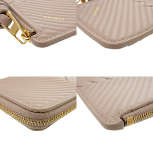 新品同様 ロエベ ノット フラグメントケース CEM1Z40X04 コインケース レザー ベージュ 1491【中古】LOEWE
