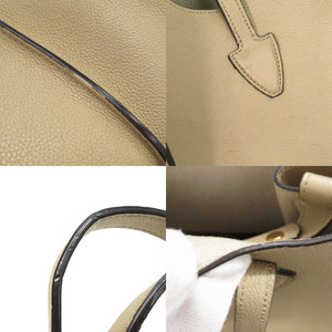 トッズ Tタイムレス ショッピングバッグ レザー ベージュ トートバッグ 1497【中古】TOD’S