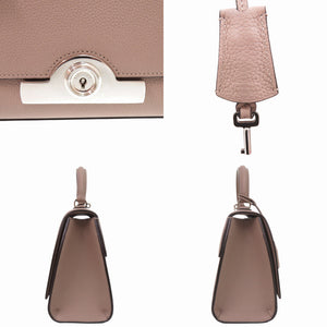 新品同様 モワナ 2WAY レジェンヌMM レザー ベージュ ハンドバッグ 1499【中古】MOYNAT