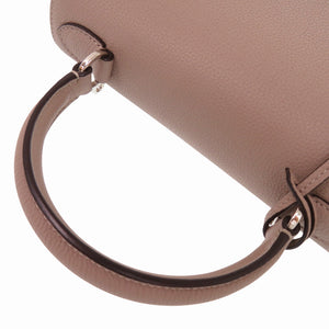 新品同様 モワナ 2WAY レジェンヌMM レザー ベージュ ハンドバッグ 1499【中古】MOYNAT
